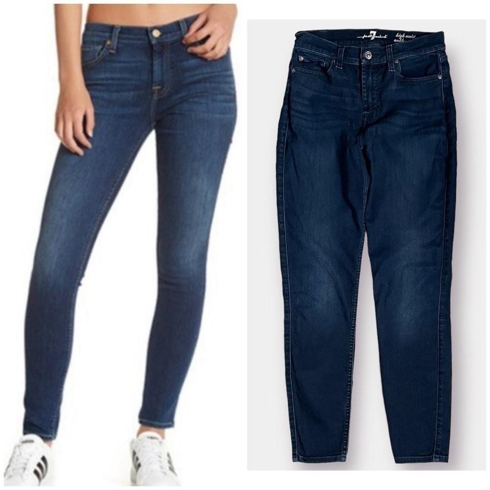 7 For All Mankind High Waist Ankle Gwenevere Size 27